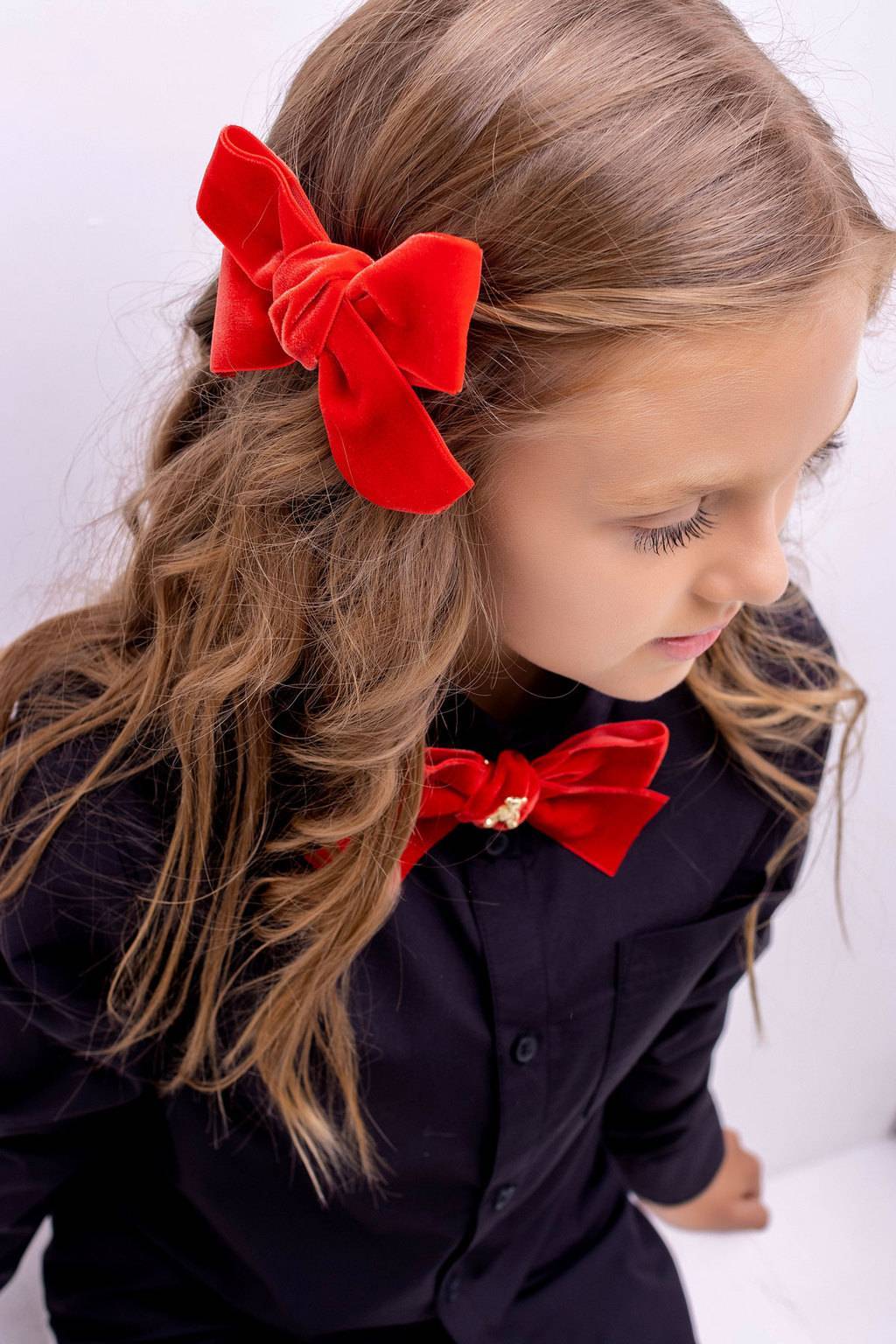 Заколка "Бантик BOW" цвет: красный