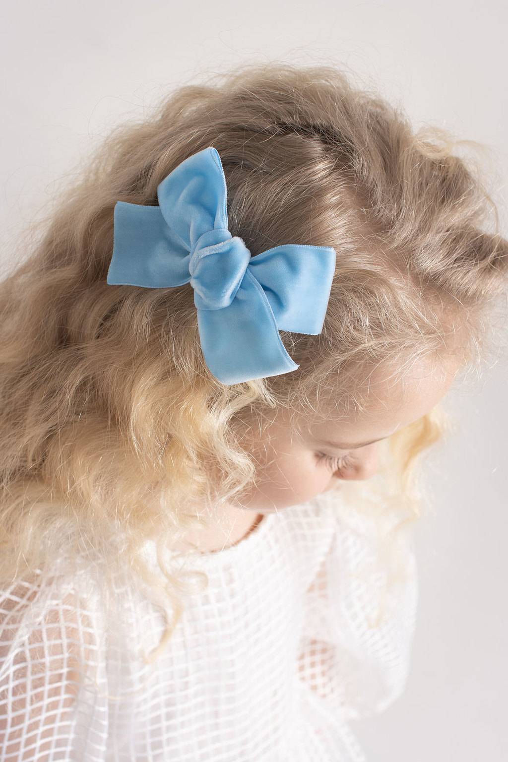 Заколка "Бантик BOW" цвет: голубой