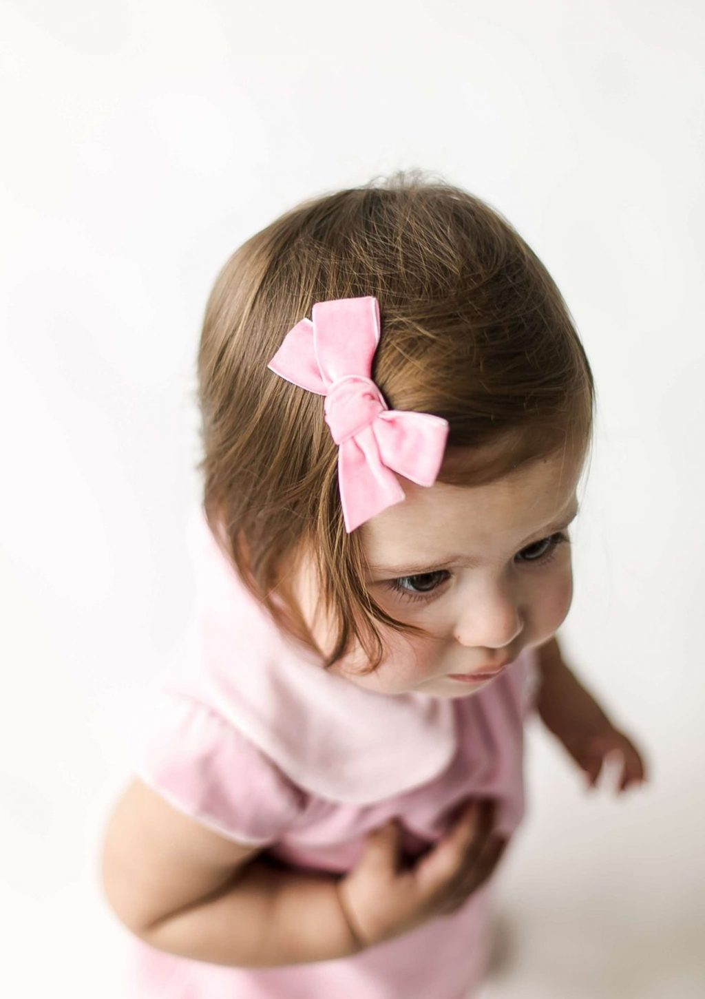 Заколка "Бантик mini" цвет: розовый