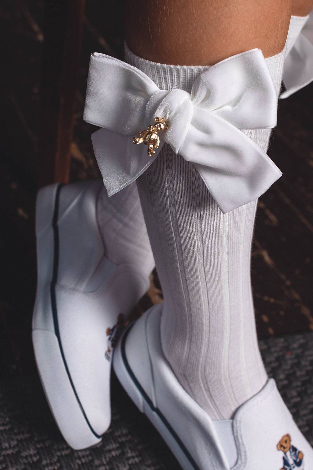 Гольфы RIB "Золотой мишка" цвет: белый/ белые