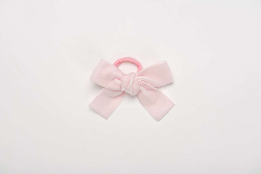 Резинка "Бантик mini" цвет: нежно-розовый