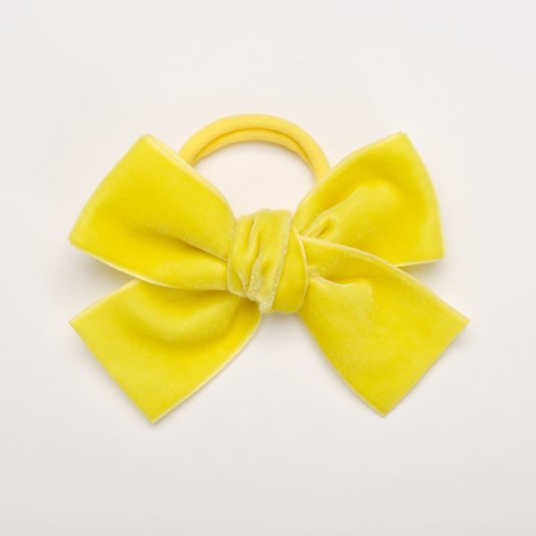 Резинка "Бантик BOW" цвет: лимонная