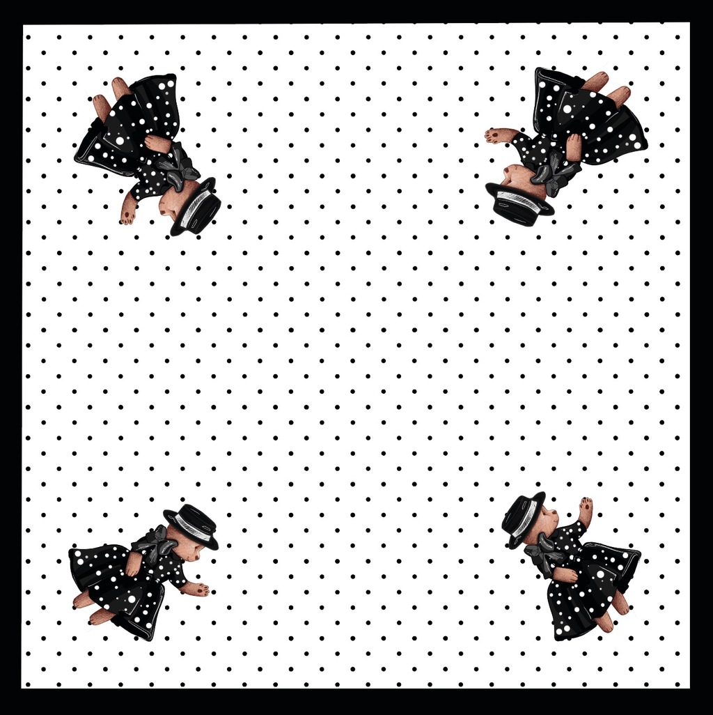 Шелковый платок "Горох/Monro"