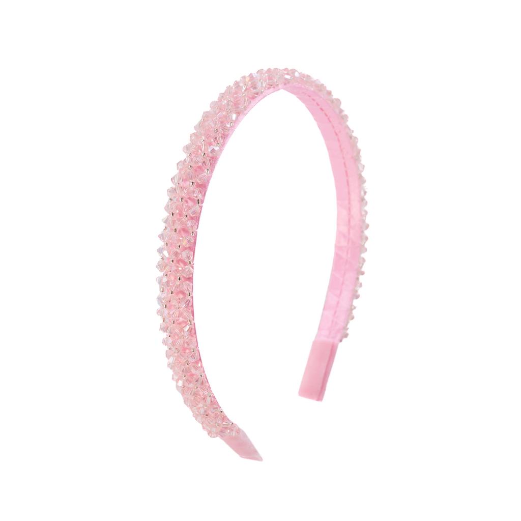 Ободок "Crystal" персиковый