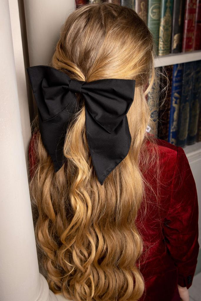 Бант на заколке «Bonjour» цвет: черный