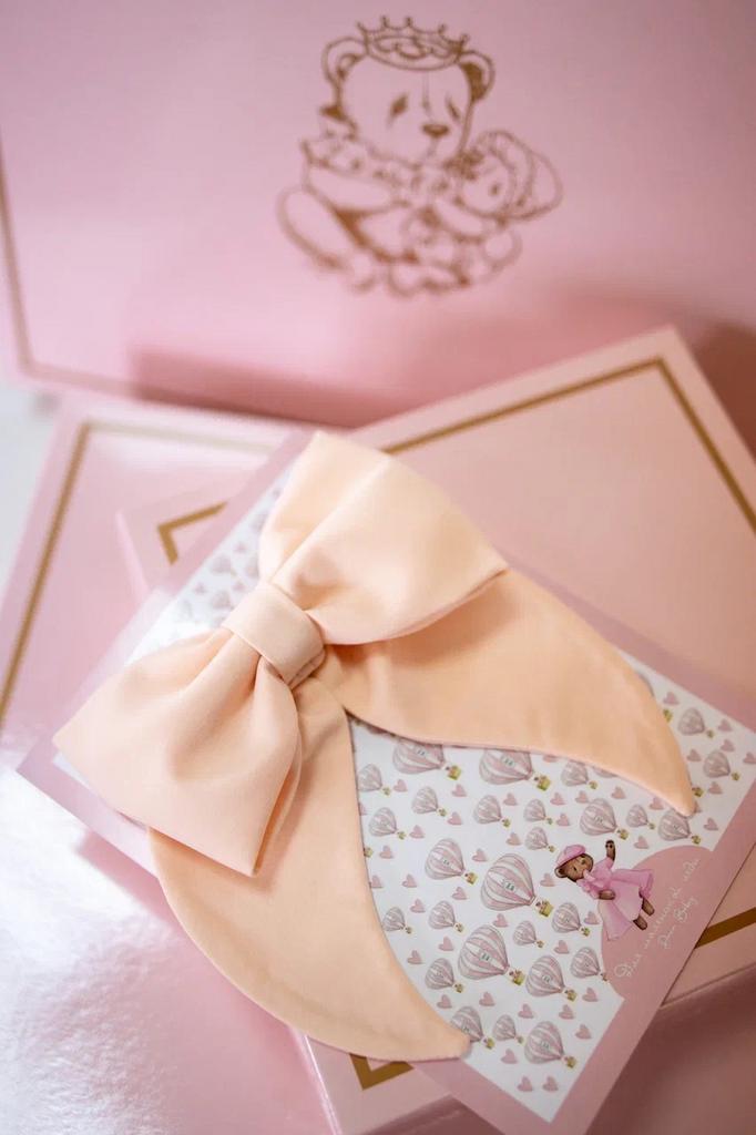 Бант на заколке «Varvara», цвет: персиковый