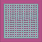 Шелковый платок "Love is" розовый/Тиффани