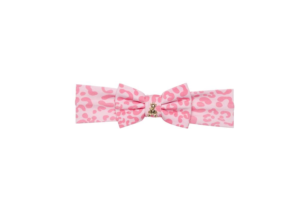 Трикотажная повязка "Leopard" цвет: розовый