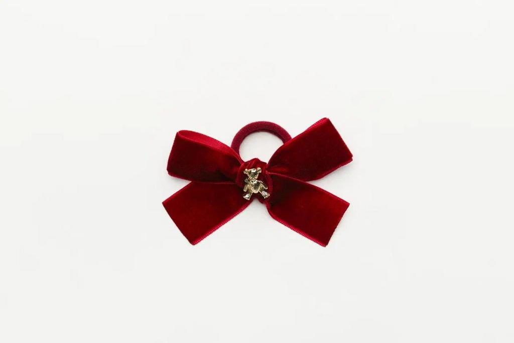 Резинка "Золотой мишка" mini цвет: бордовый