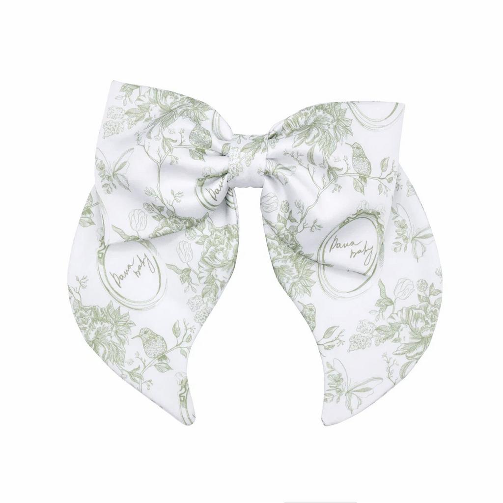 Бант на заколке "Lovely/Classic Vintage"  цвет: оливковый