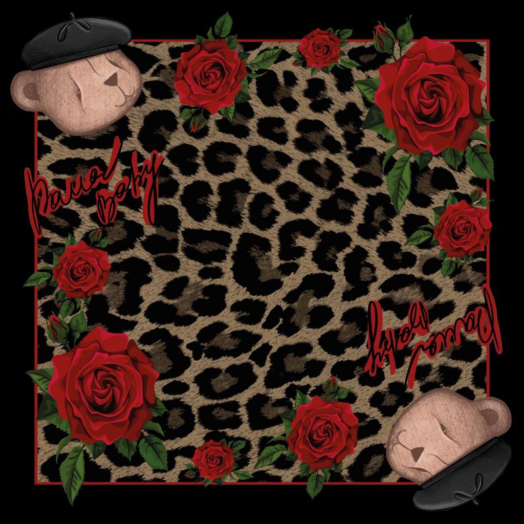 Шелковый платок Leopard Monica