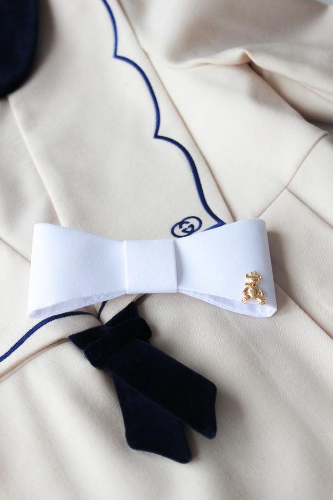 Бант на заколке "Betty/Bear” цвет: белый