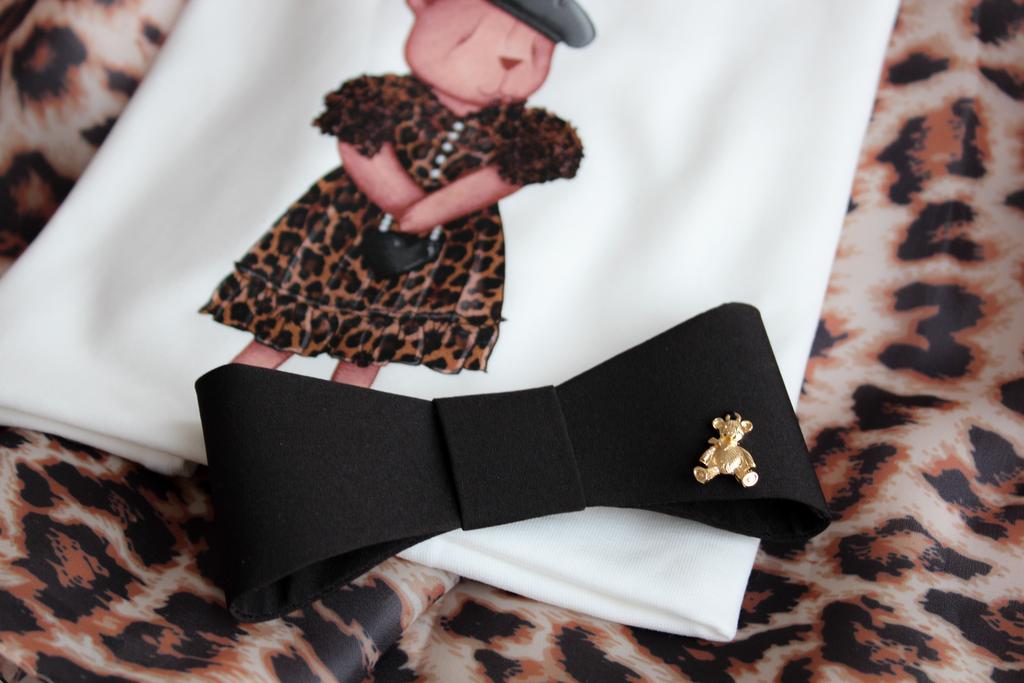 Бант на заколке "Betty/Bear” цвет: черный