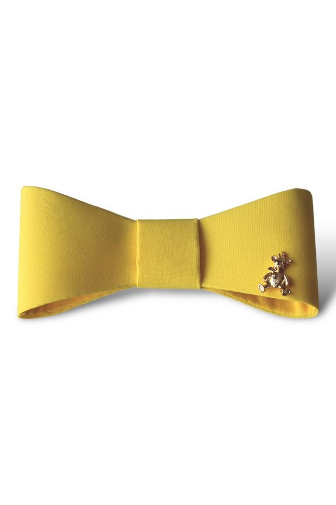 Бант на заколке "Betty/Bear” цвет: желтый