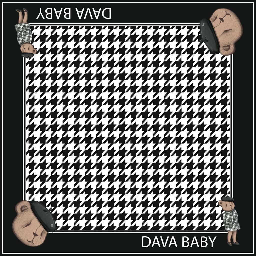 Шелковый платок   "Skotland Darli" цвет: черный