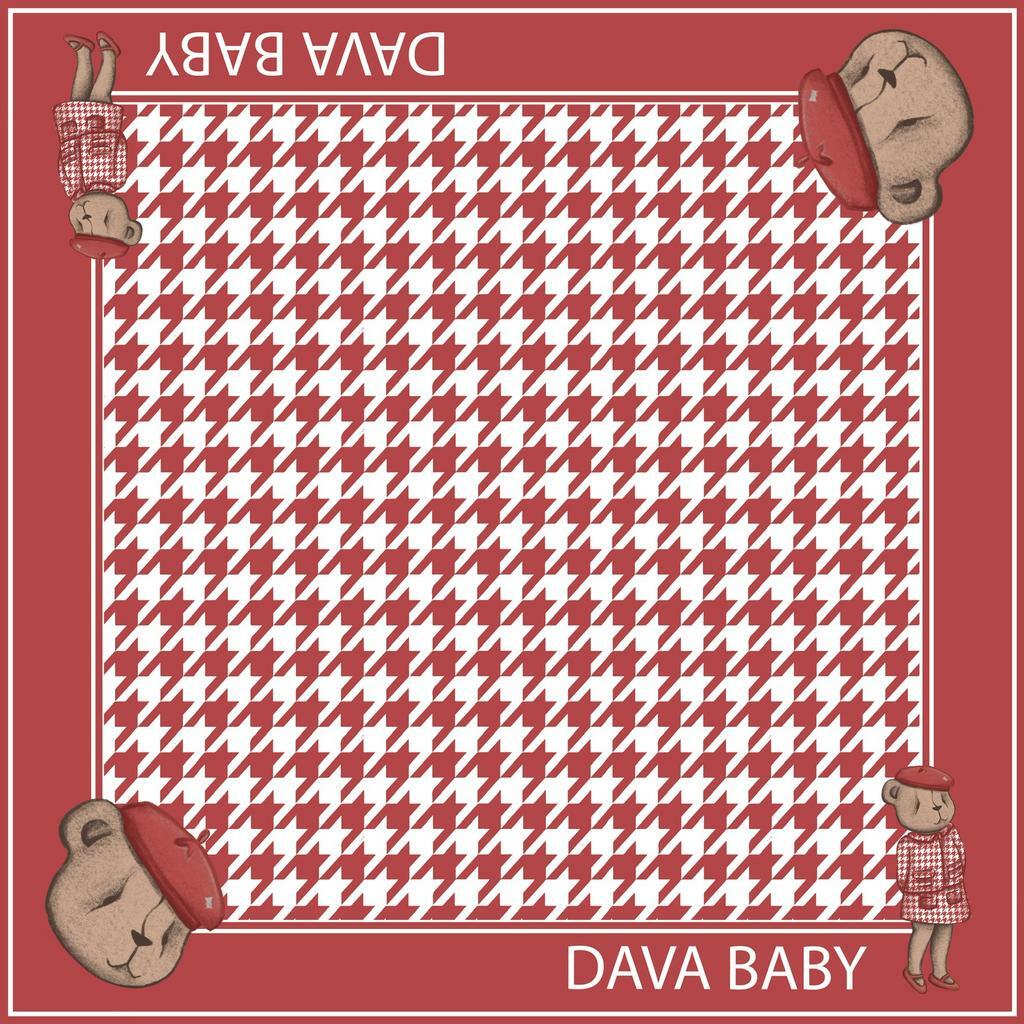 Шелковый платок   "Skotland Darli" цвет: красный