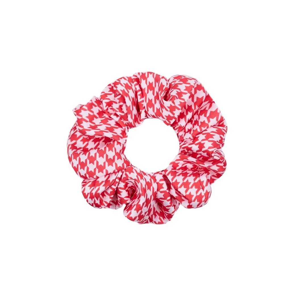 Скранч-резинка шелковая "Scotland Darli" цвет: красный