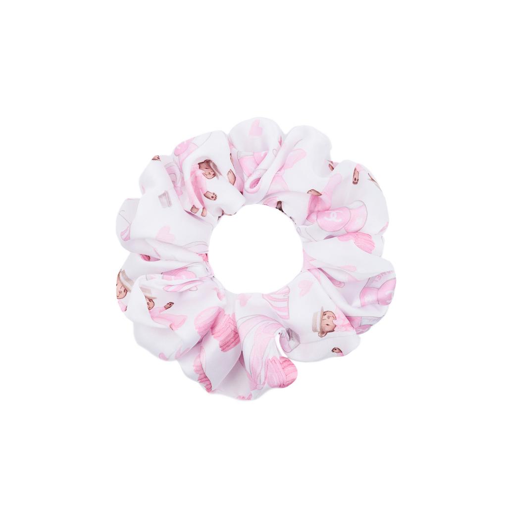 Скранч-резинка шелковая "Summer Love" цвет: розовый