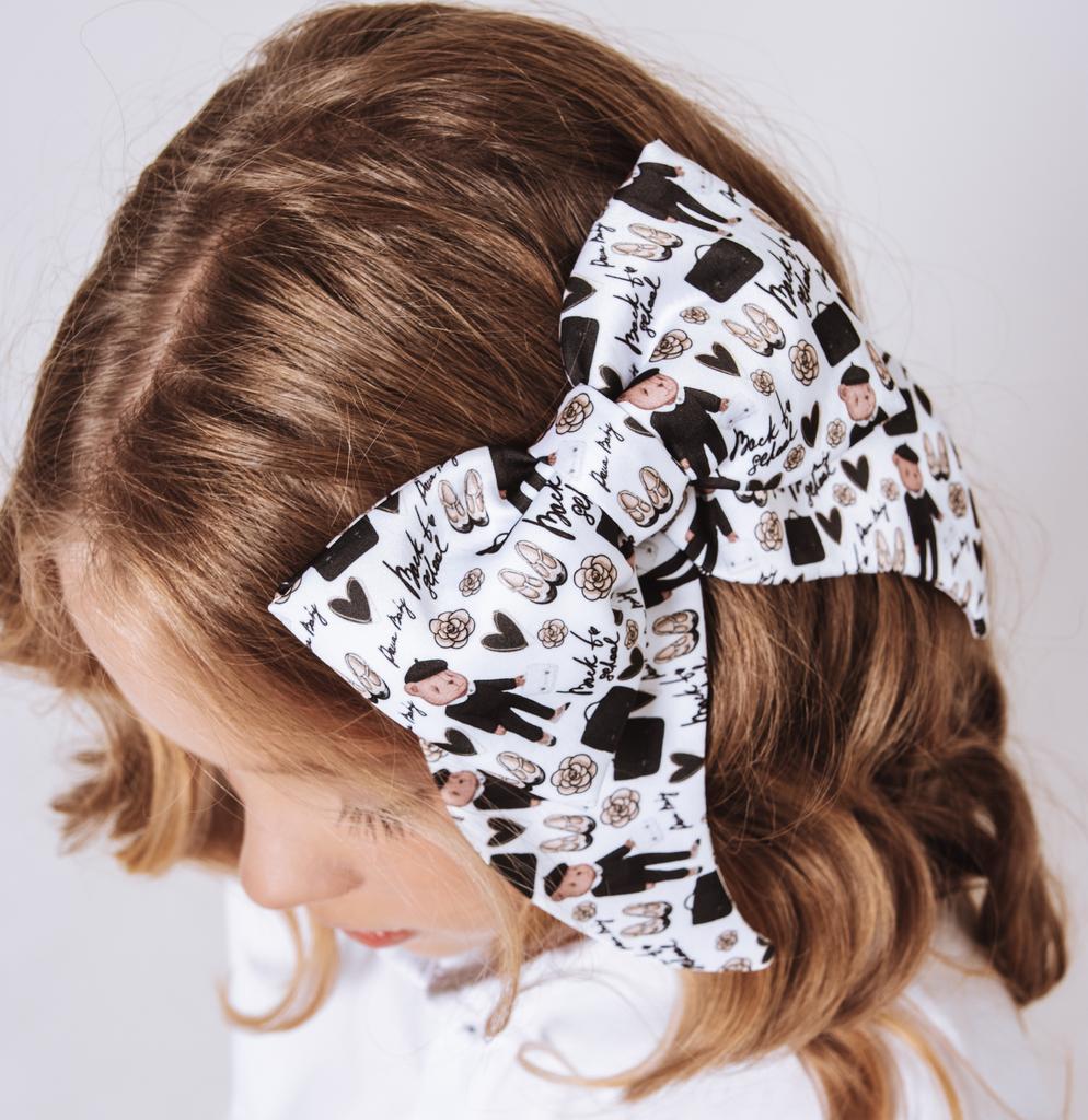 Бант на заколке «Lovely BACK TO SCHOOL»