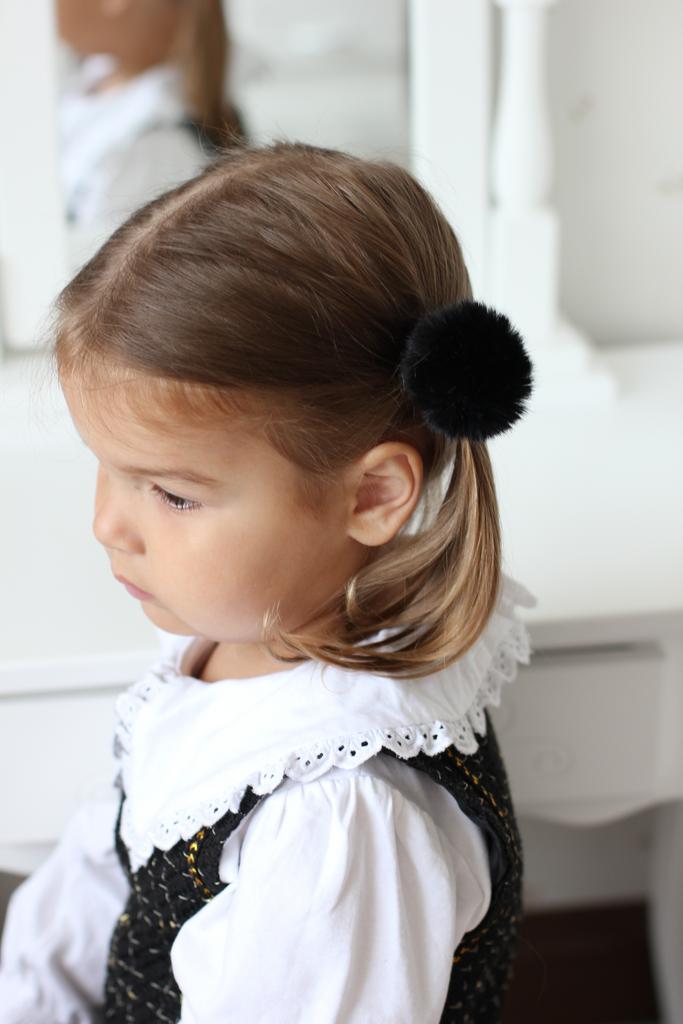 Резинка для волос "Fluffy" цвет: черный