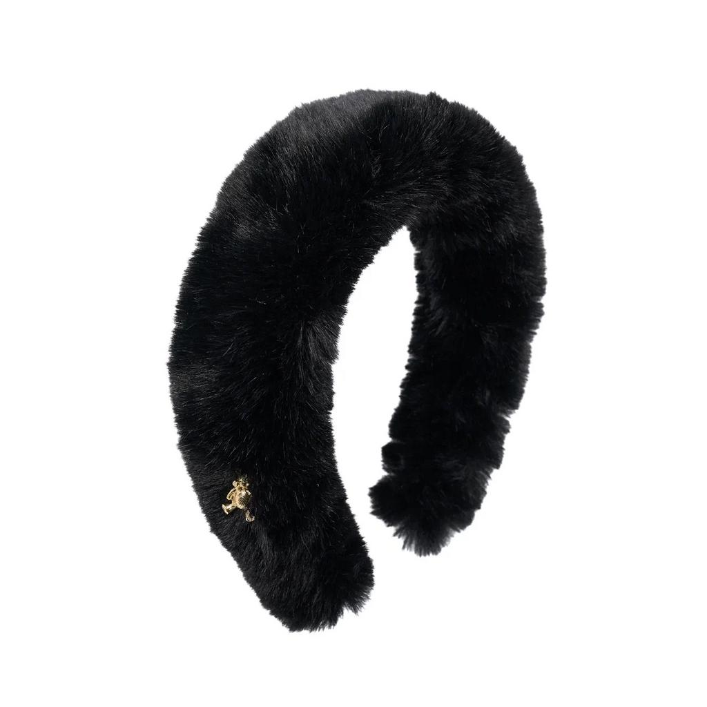 Ободок  "Fluffy" цвет: черный