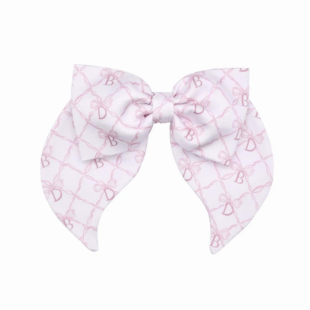 Бант на заколке «Lovely Dava »  цвет: розовая пудра