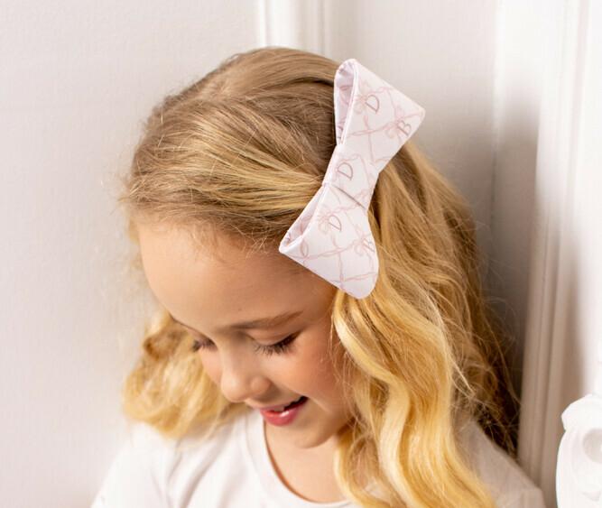 Бант на заколке "Betty Dava" цвет: розовая пудра