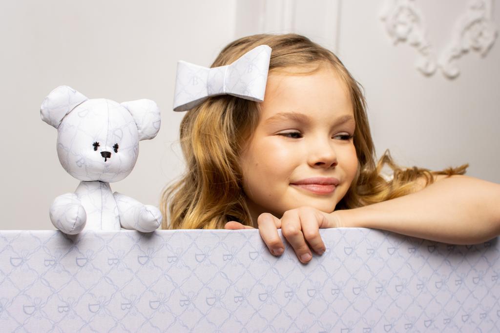 Бант на заколке "Betty Dava" цвет: голубой