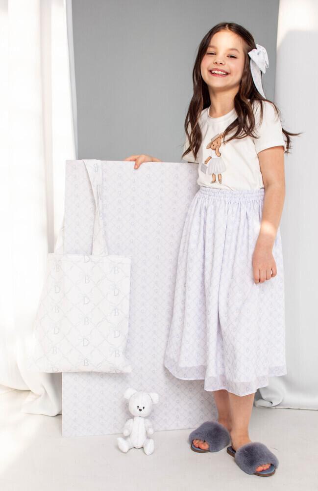 Юбка шифоновая Dava  цвет: голубой