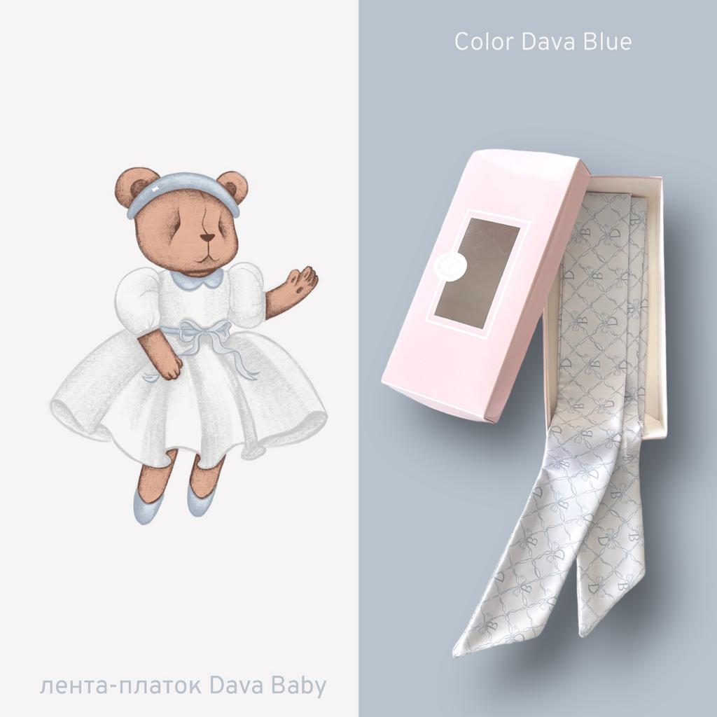 Платок-лента для шляпы DAVA цвет: голубой