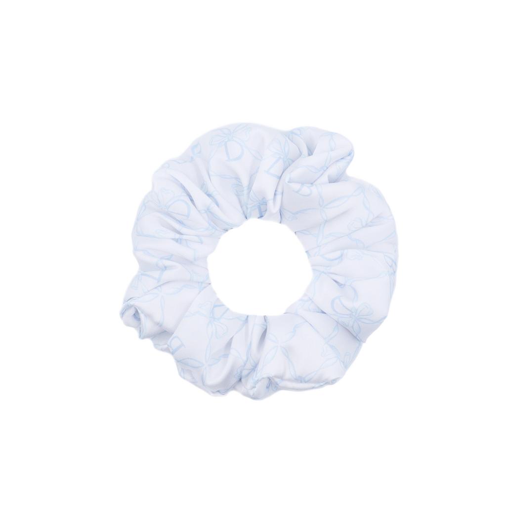 Скранч-резинка шелковая "DAVA" цвет: голубой