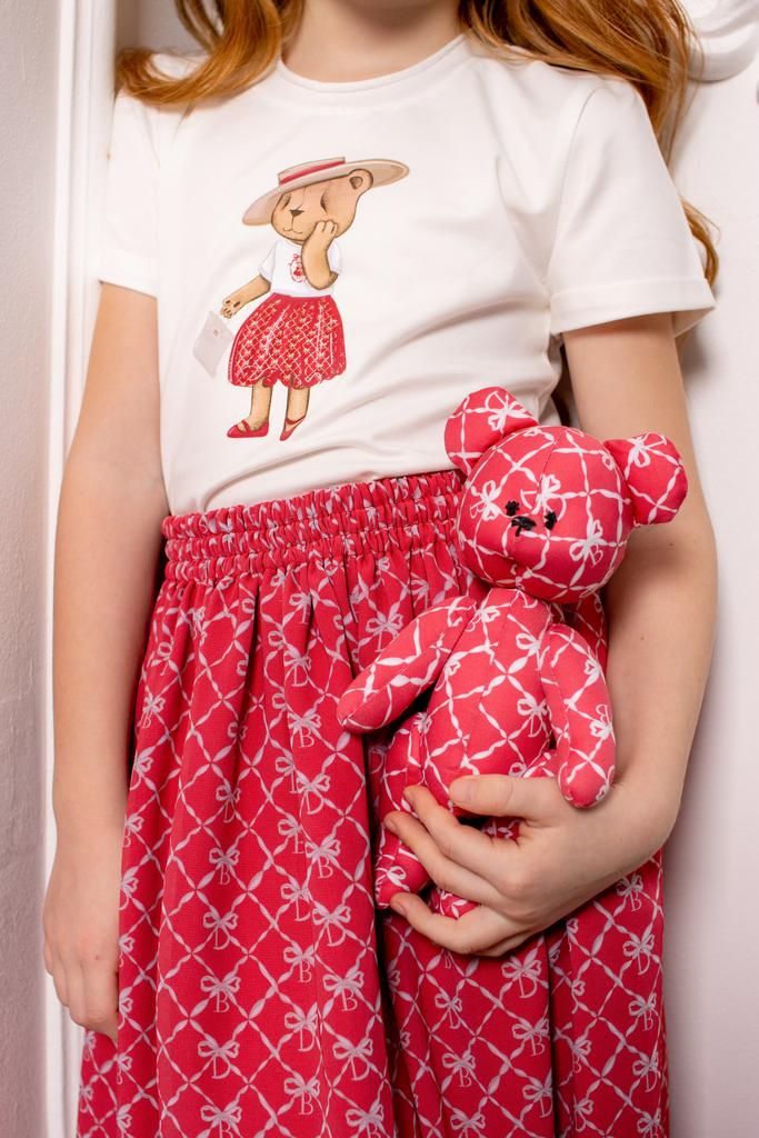 Футболка Celine платье: красный коралл