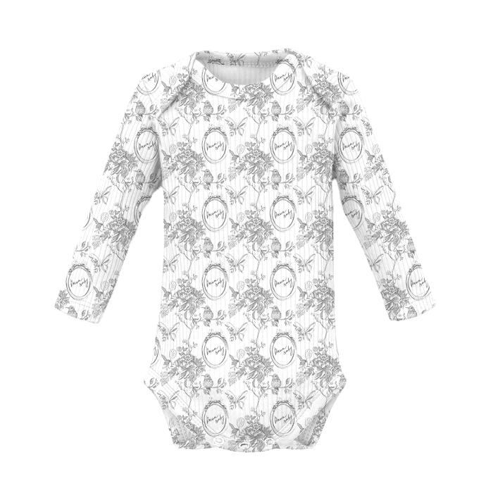 Боди с длинным рукавом Classic Vintage, цвет: серый