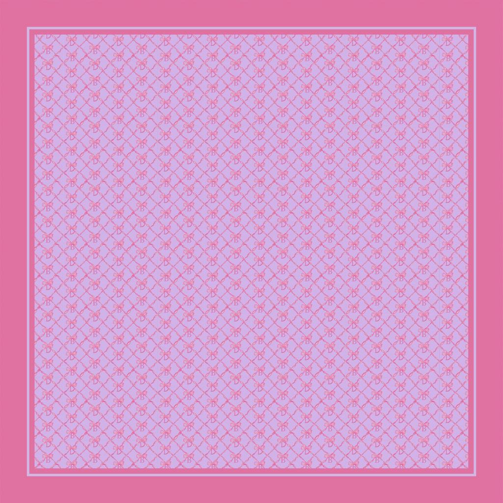 Шелковый платок   "Color Dava Size L", цвет: сиреневый/малиновый