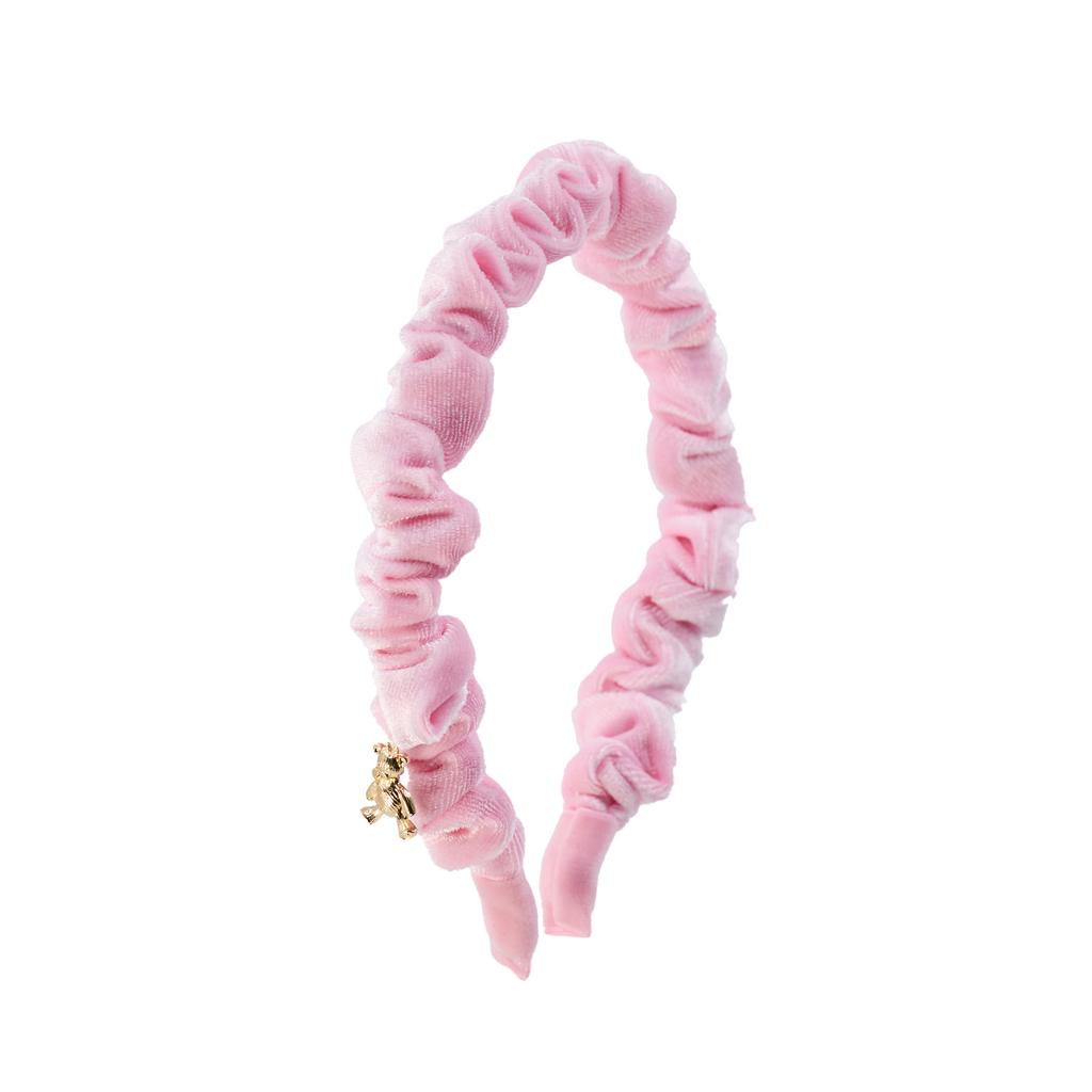 Ободок Bonjor бархатный, цвет: светло-розовый