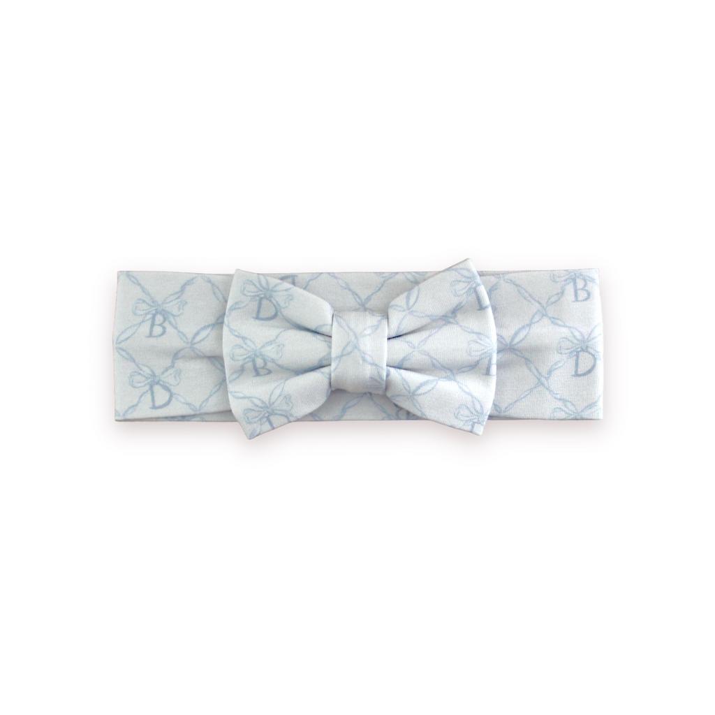 Трикотажная повязка "Dava" цвет: голубой