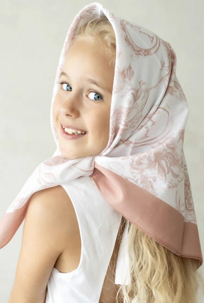 Хлопковый платок "Classic Vintage" цвет:пудра