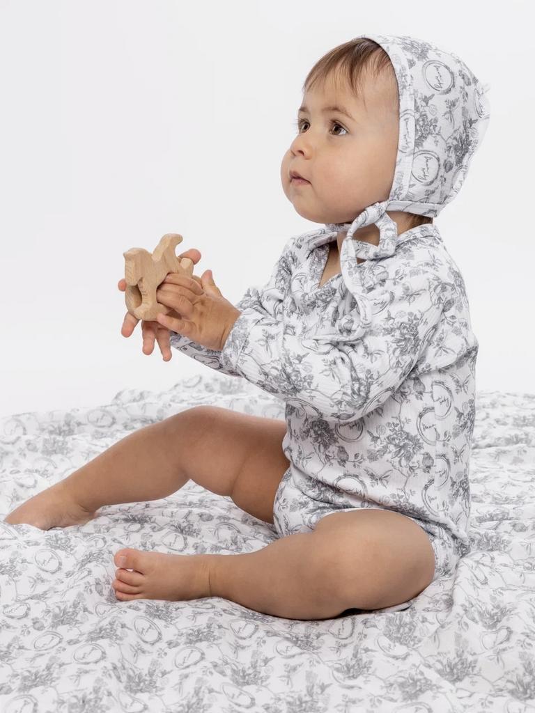 Чепчик Classic Vintage, цвет: серый/белый