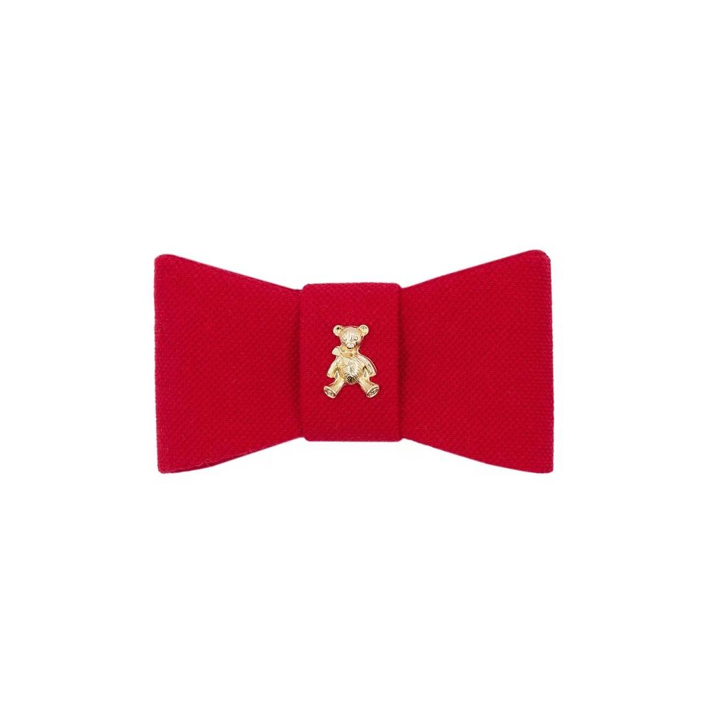 Бант на заколке "Betty Dolce red  XS"