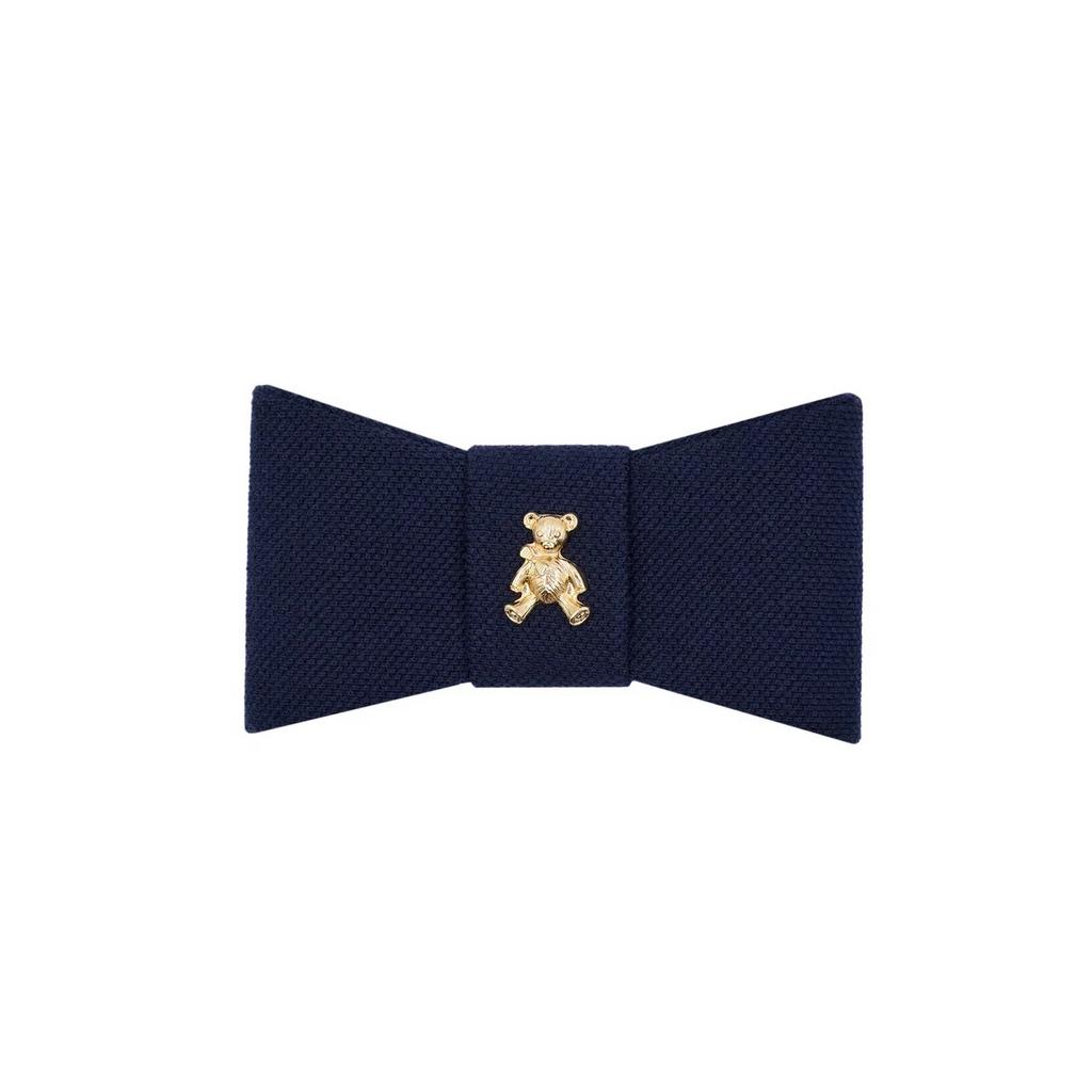Бант на заколке "Betty Dolce dark blue  XS"