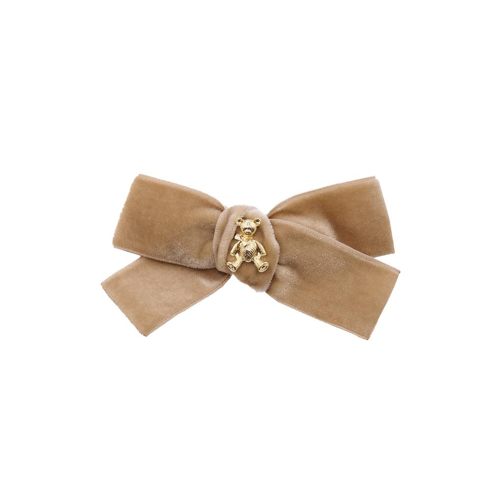 Заколка "Золотой мишка" mini, цвет: бежевый