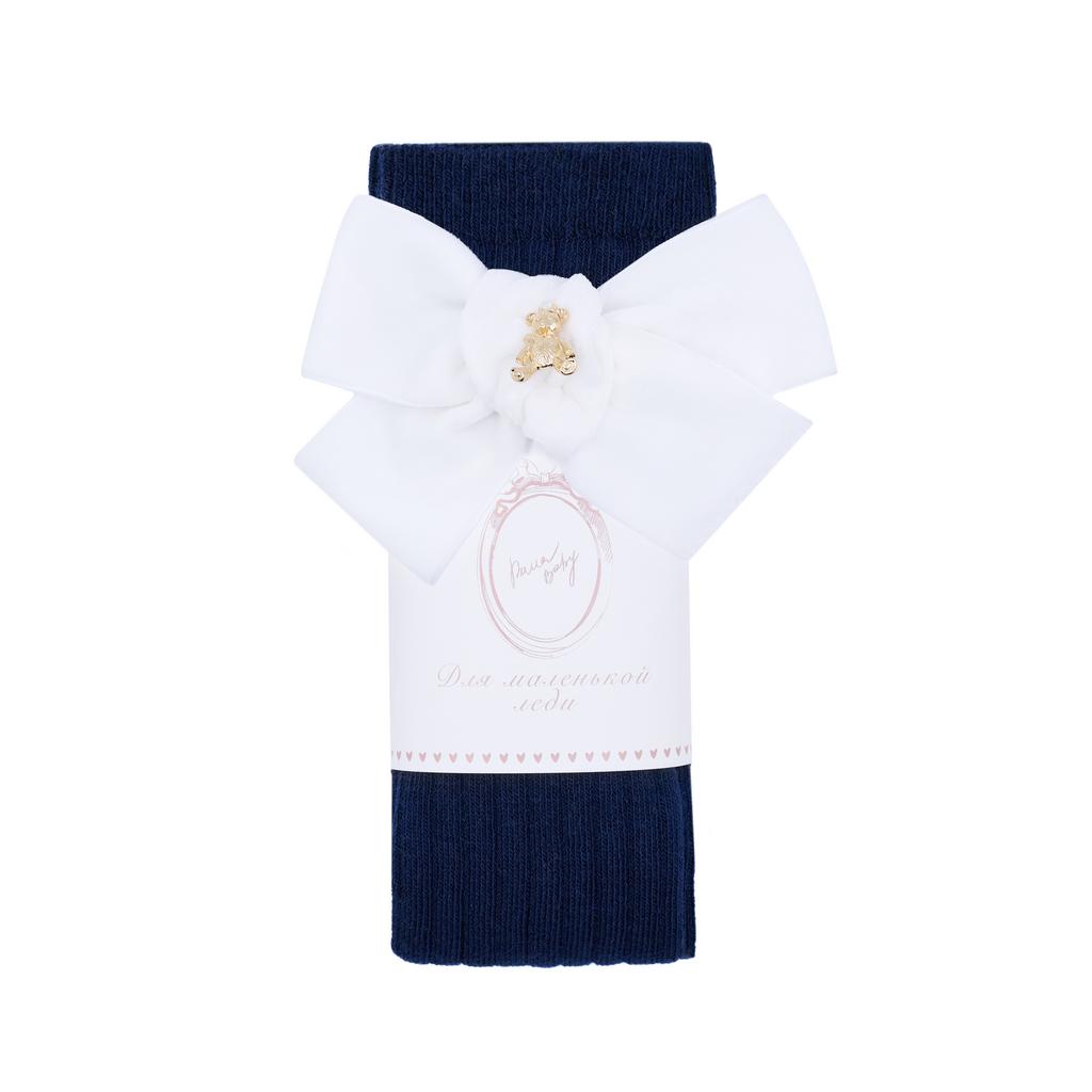 Гольфы RIB "Золотой мишка" цвет: синий/белый