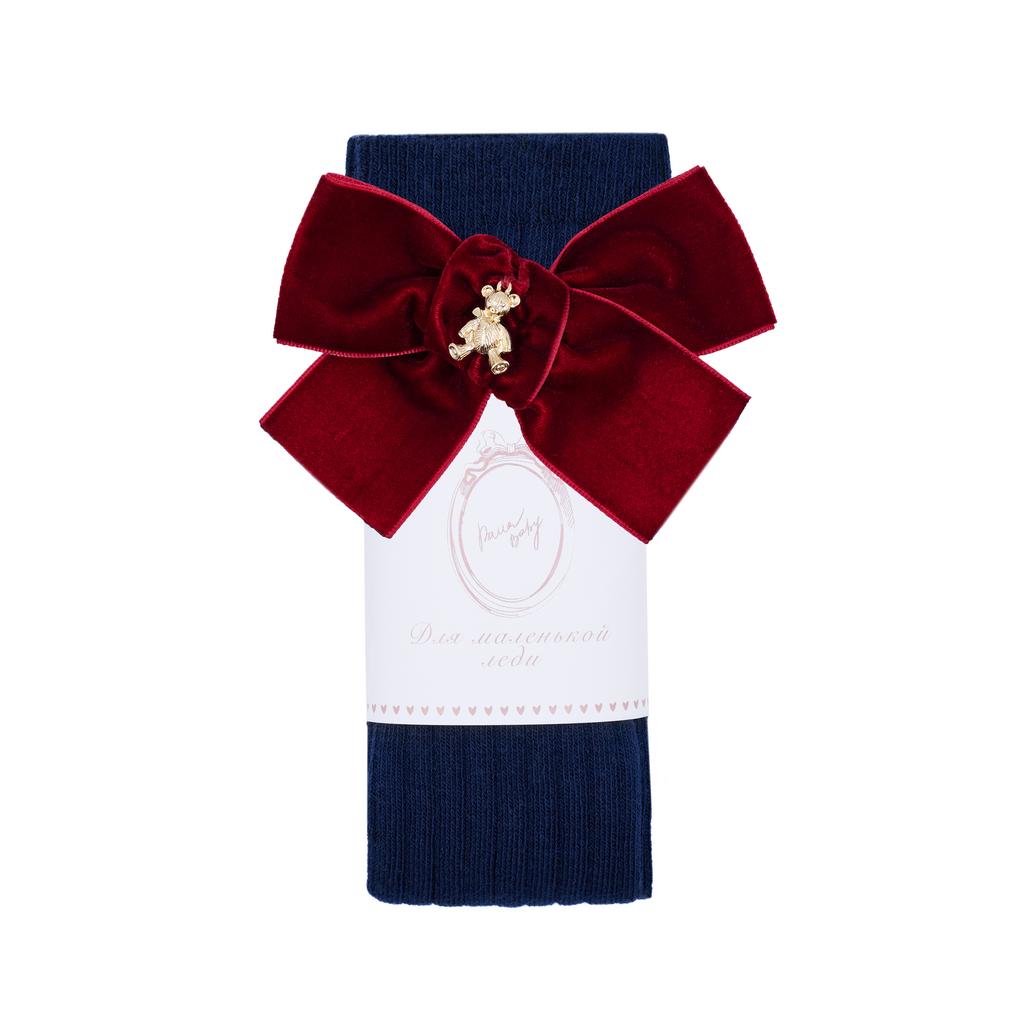 Гольфы RIB "Золотой мишка" цвет: синий/бордовый