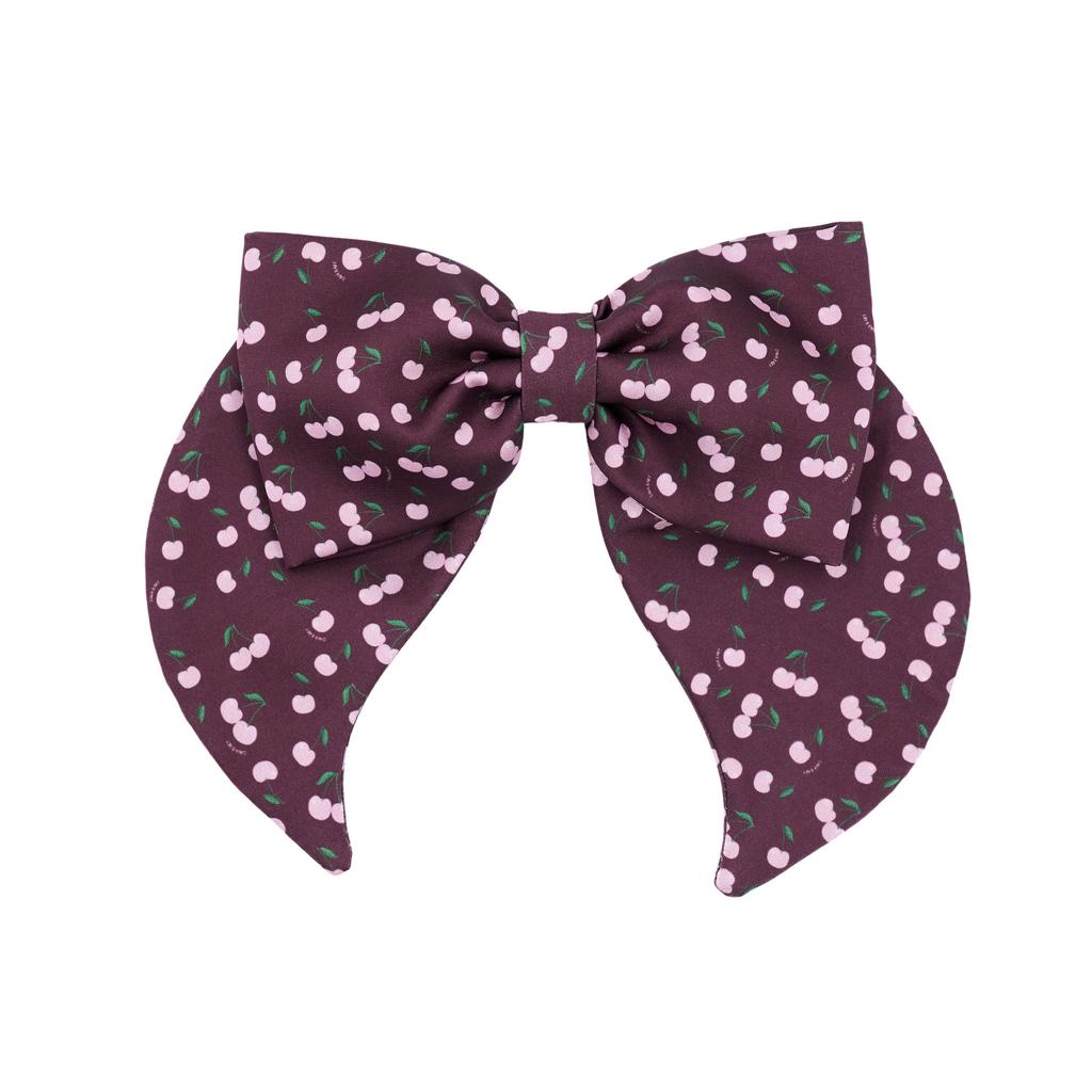 Бант на заколке «Lovely Cherry »  цвет: вишневый