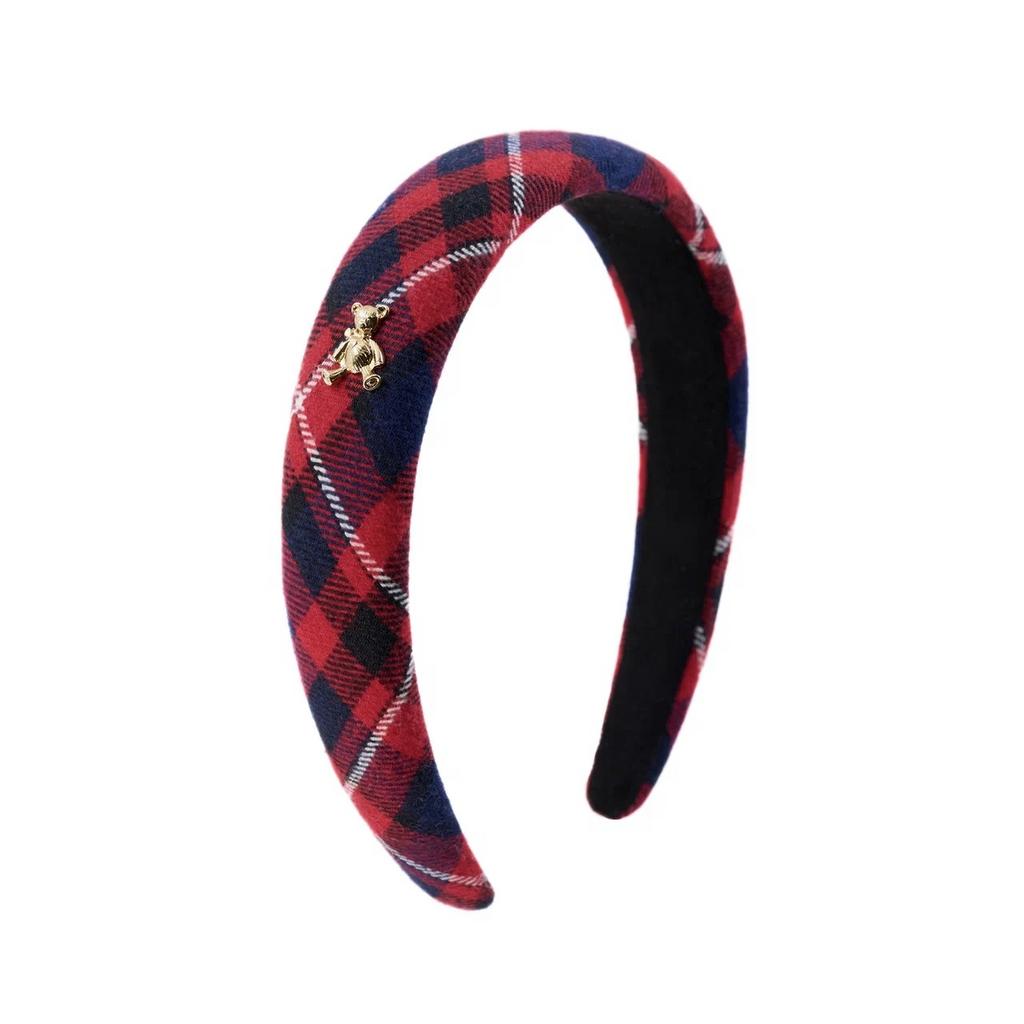 Ободок "Scotland" цвет: красный