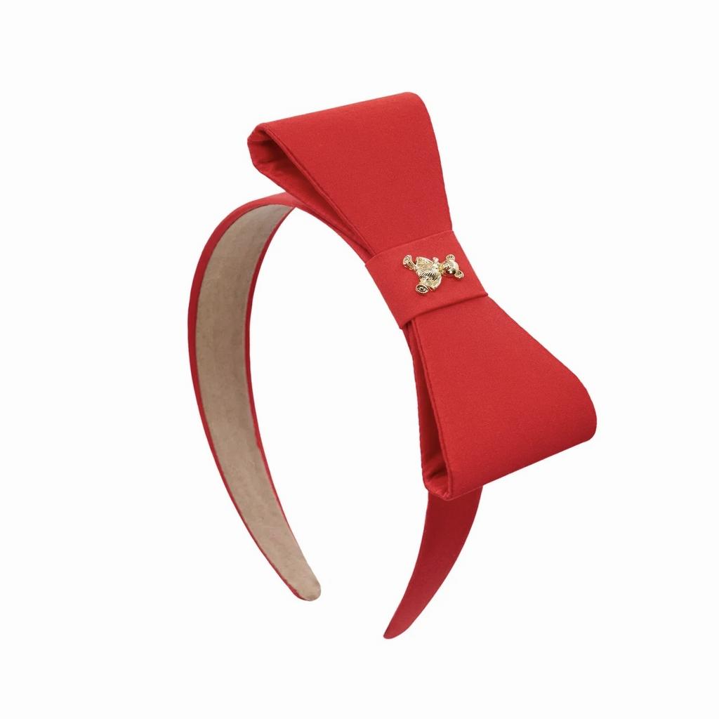 Ободок  "Betty bear" цвет красный