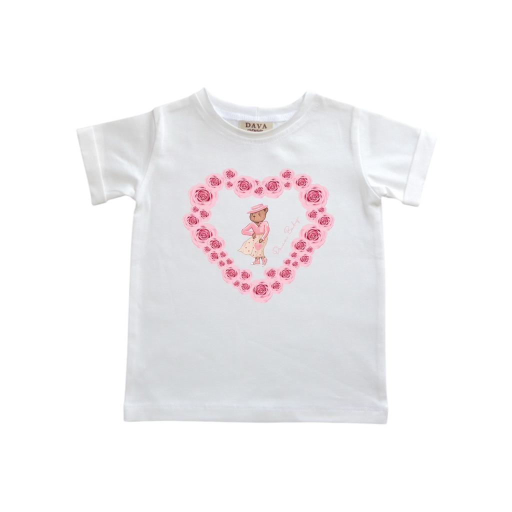 Футболка "Love Rose" цвет: айвори