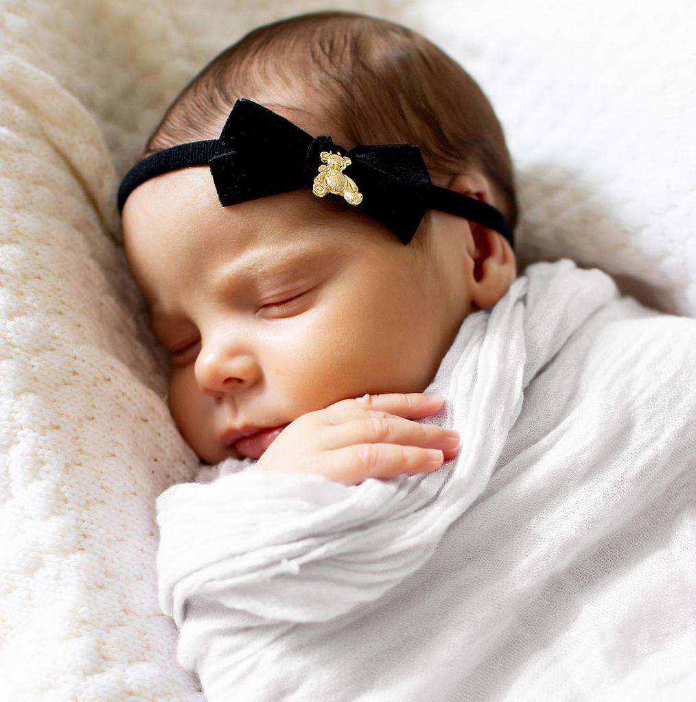 Повязка "Золотой мишка"  newborn  цвет: черный