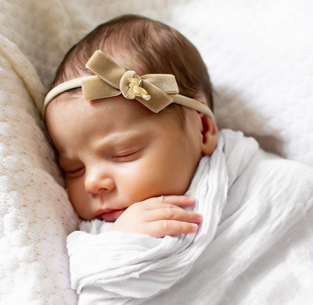 Повязка "Золотой мишка"  newborn  цвет: бежевый