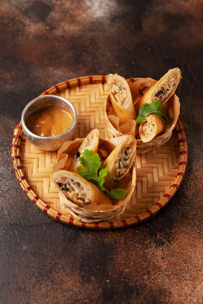 СПРИНГ РОЛЛ С КУРИЦЕЙ И КРЕВЕТКОЙ